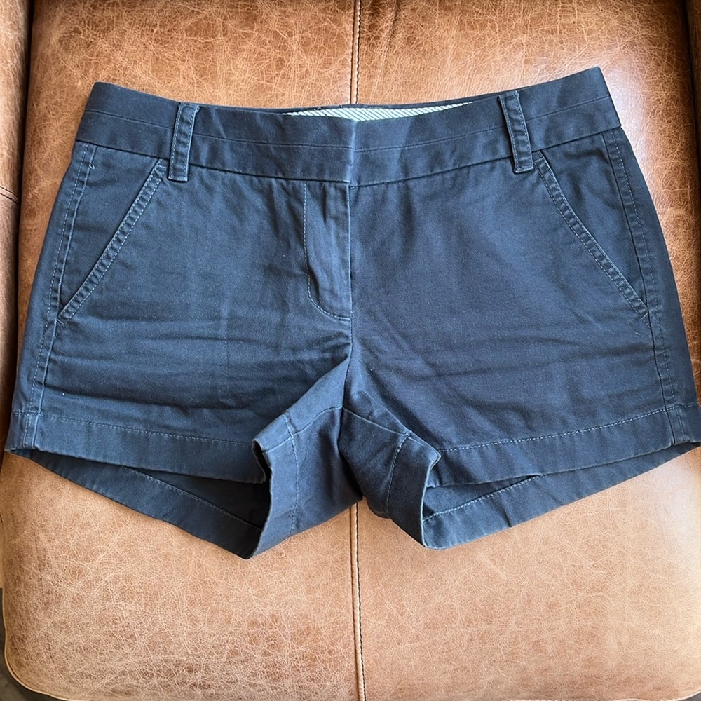 Navy Blue J. Crew Chino Shorts